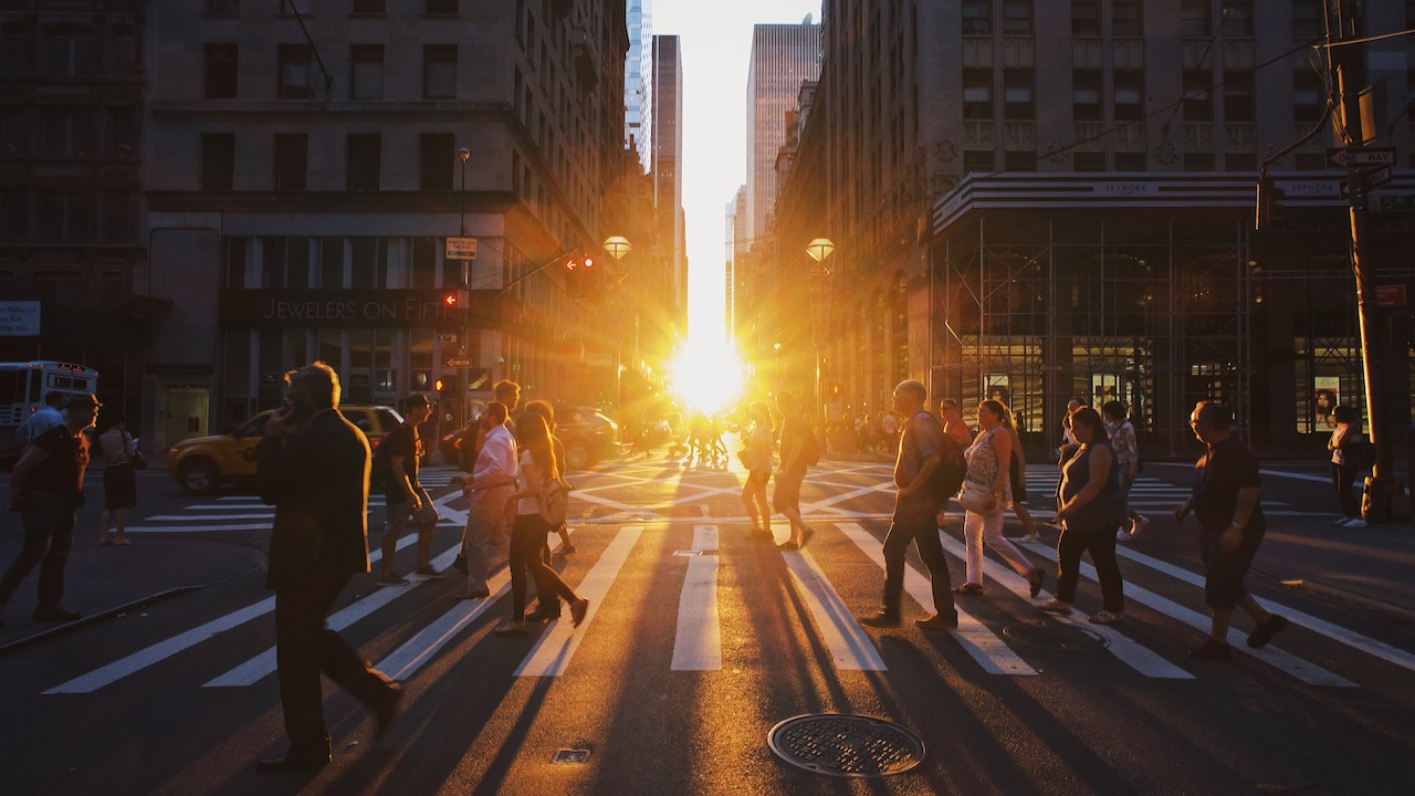 Sonnenuntergang in Manhattan